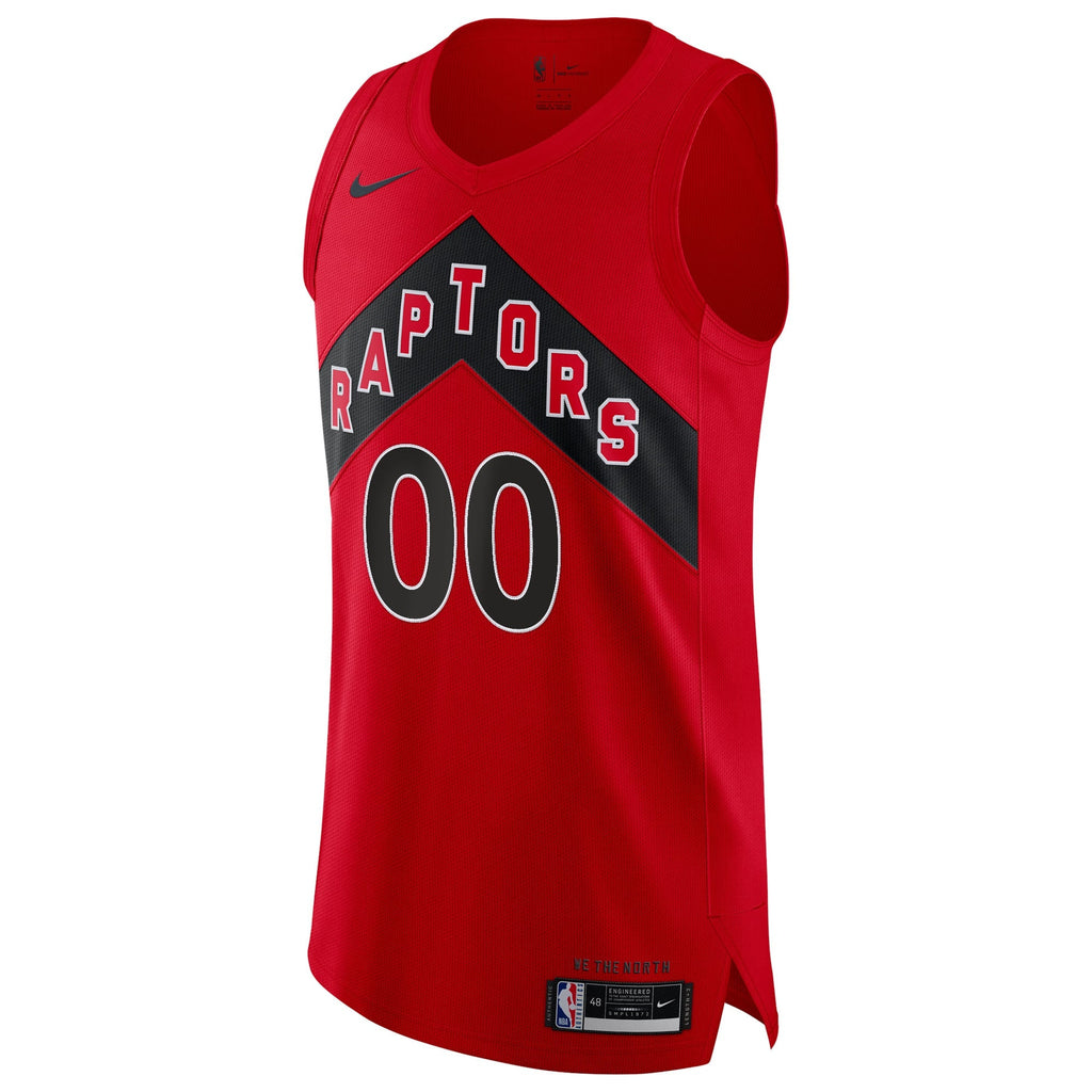 Toronto Raptors Nike Red 2020/21 Authentic Custom Jersey - Icon Edition for Men product image 3, provided for visual