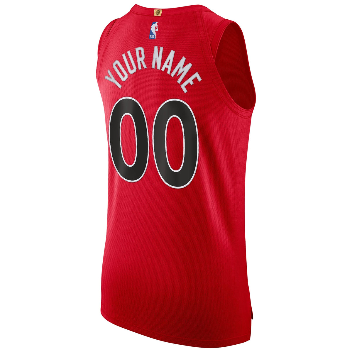 Toronto Raptors Nike Red 2020/21 Authentic Custom Jersey - Icon Edition for Men product image 4, provided for visual