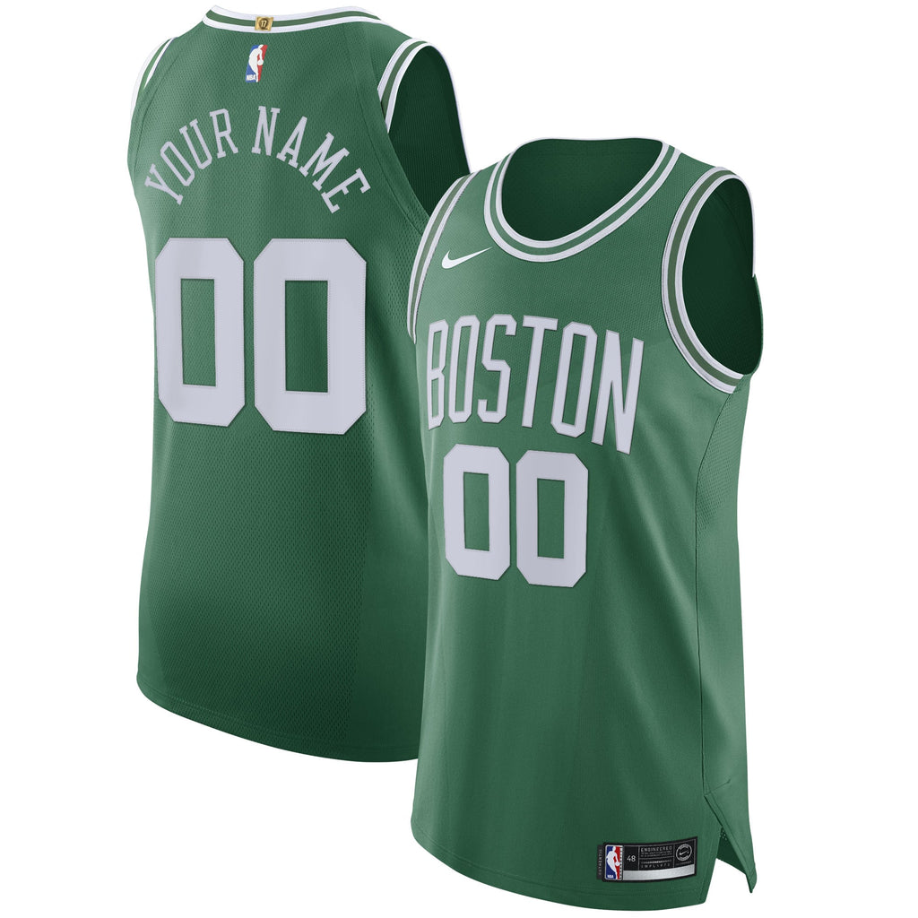 Boston Celtics Nike Green 2020/21 Authentic Custom Jersey - Icon Edition for Men product image 2, provided for visual