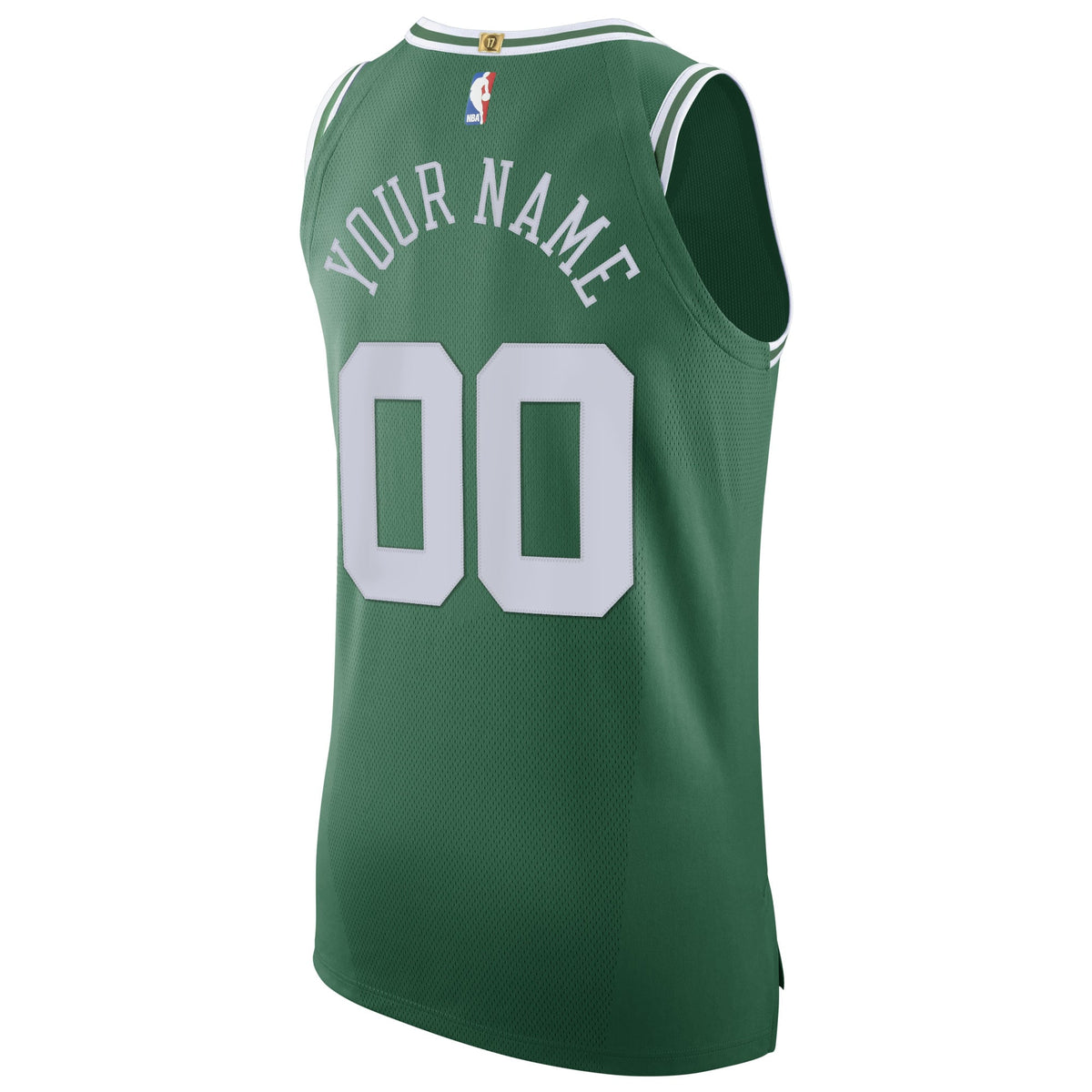 Boston Celtics Nike Green 2020/21 Authentic Custom Jersey - Icon Edition for Men product image 4, provided for visual