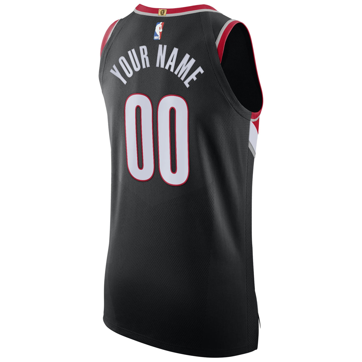 Portland Trail Blazers Nike Black 2020/21 Authentic Custom Jersey - Icon Edition for Men product image 4, provided for