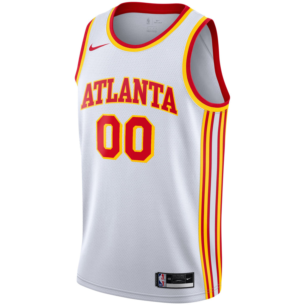 Atlanta Hawks Nike White 2020/21 Swingman Custom Jersey - Association Edition for Men product image 3, provided for visual