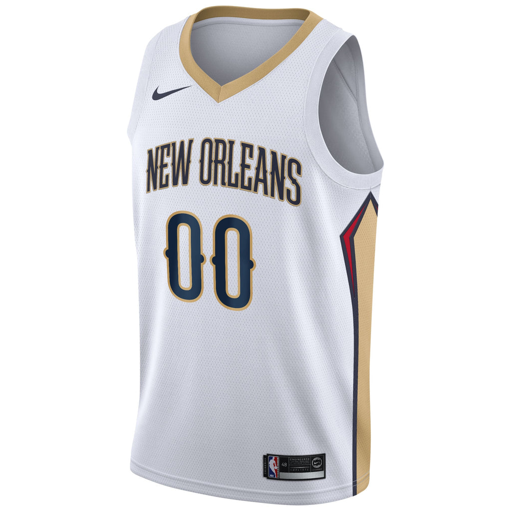 New Orleans Pelicans Nike White 2020/21 Swingman Custom Jersey - Association Edition for Men product image 3, provided for