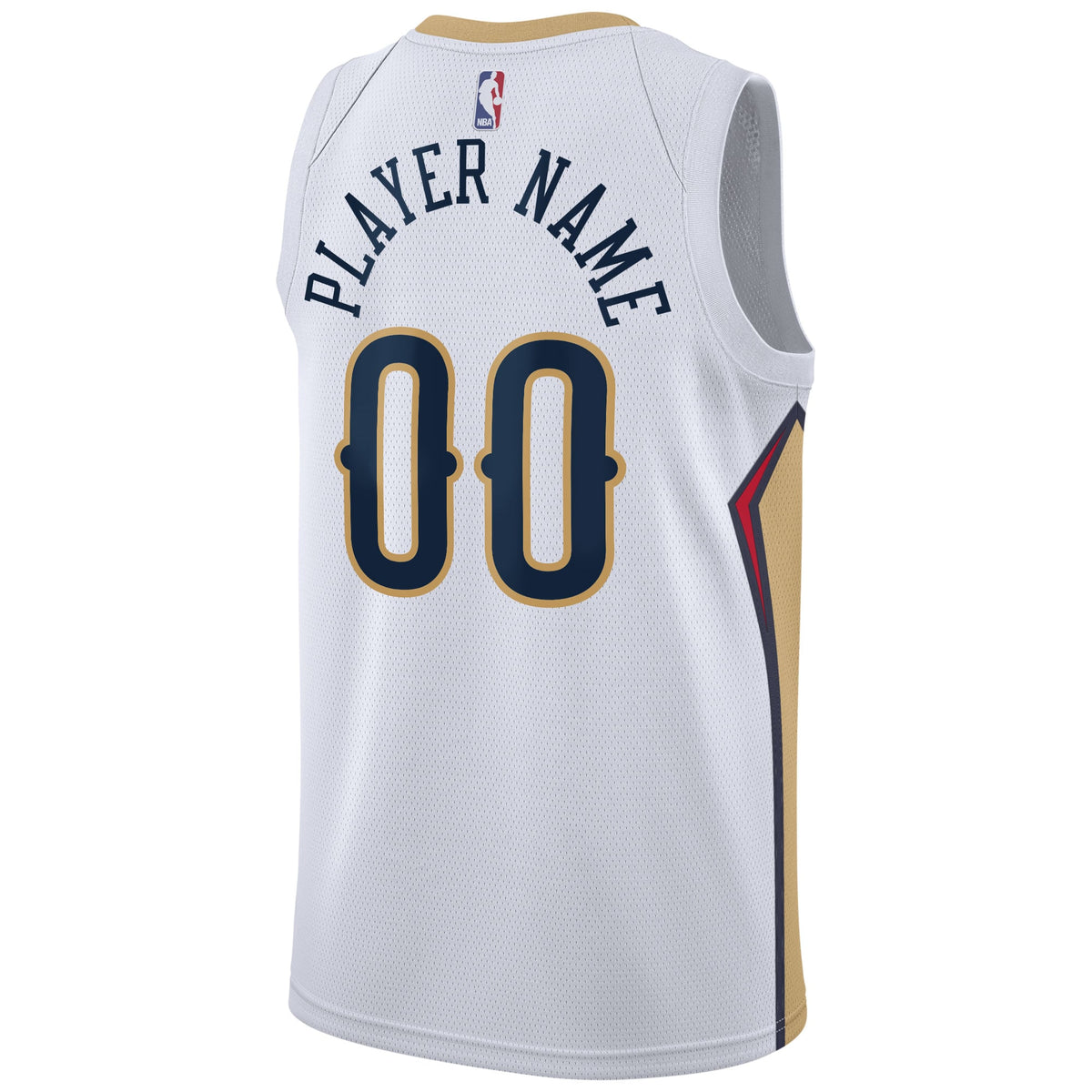 New Orleans Pelicans Nike White 2020/21 Swingman Custom Jersey - Association Edition for Men product image 4, provided for