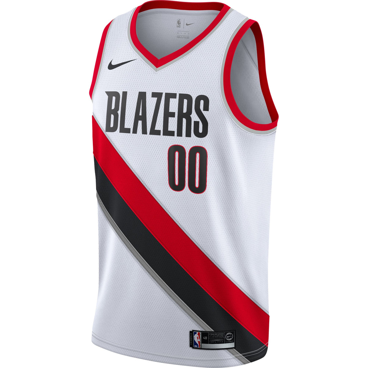 Portland Trail Blazers Nike White 2020/21 Swingman Custom Jersey - Association Edition for Men product image 3, provided for