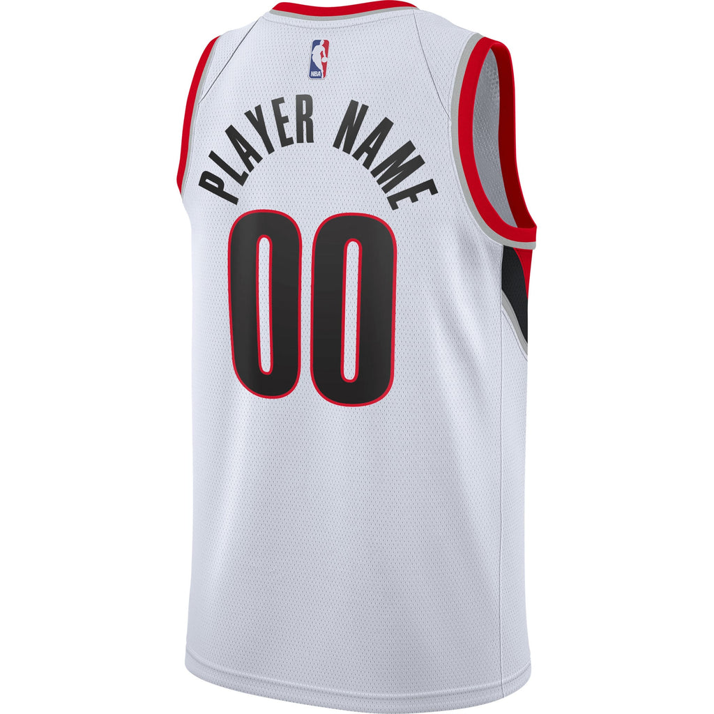 Portland Trail Blazers Nike White 2020/21 Swingman Custom Jersey - Association Edition for Men product image 4, provided for