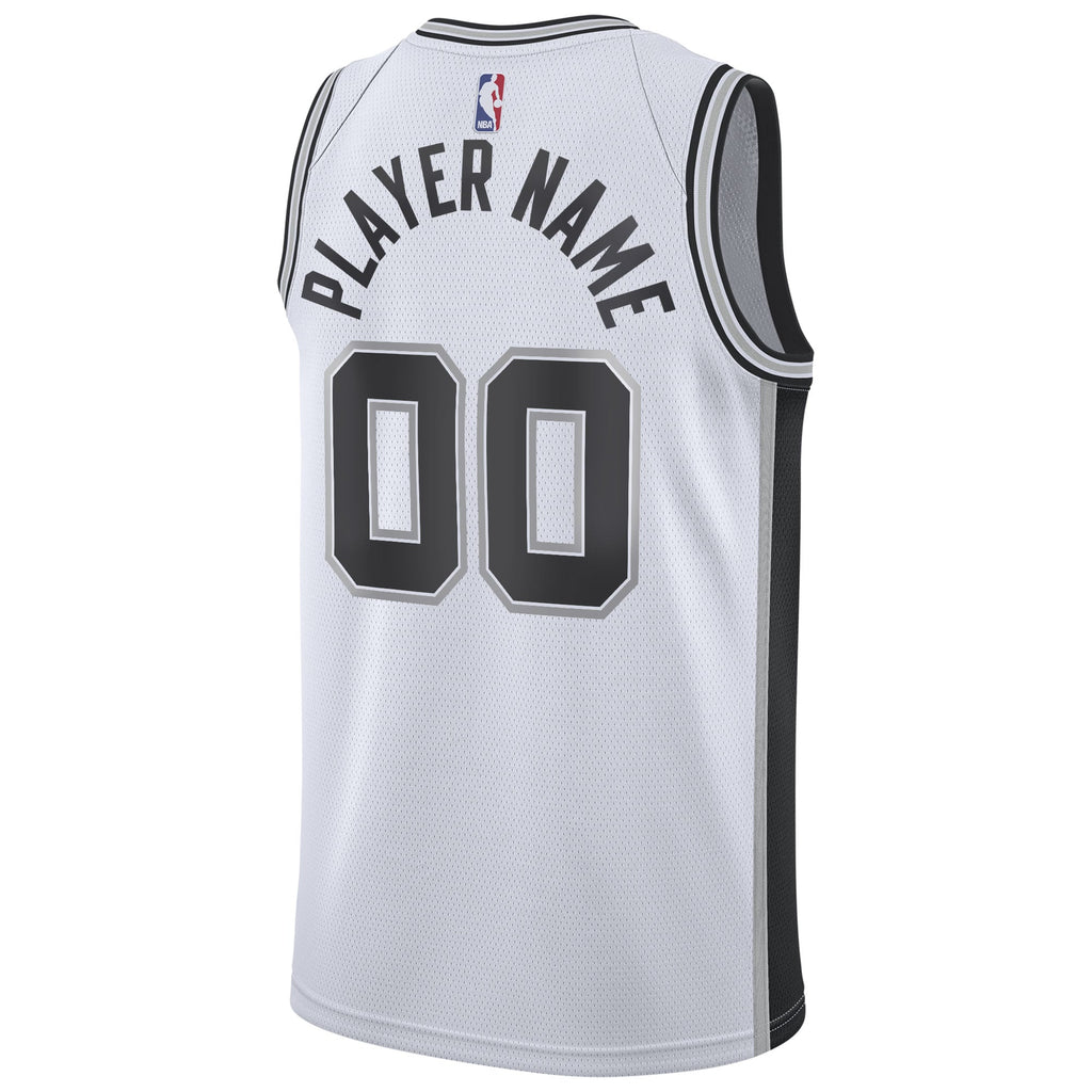 San Antonio Spurs Nike White 2020/21 Swingman Custom Jersey - Association Edition for Men product image 4, provided for