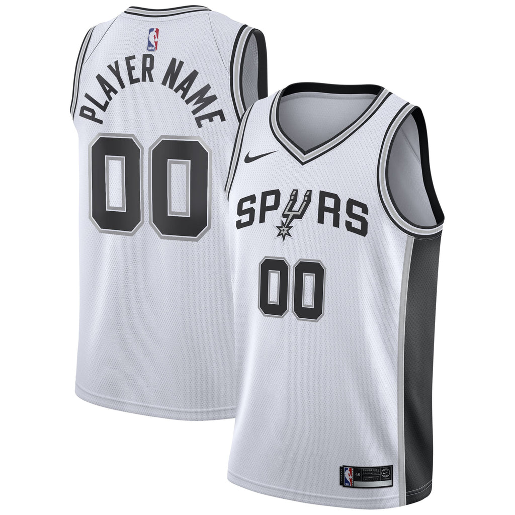 San Antonio Spurs Nike White 2020/21 Swingman Custom Jersey - Association Edition for Men product image 1, provided for