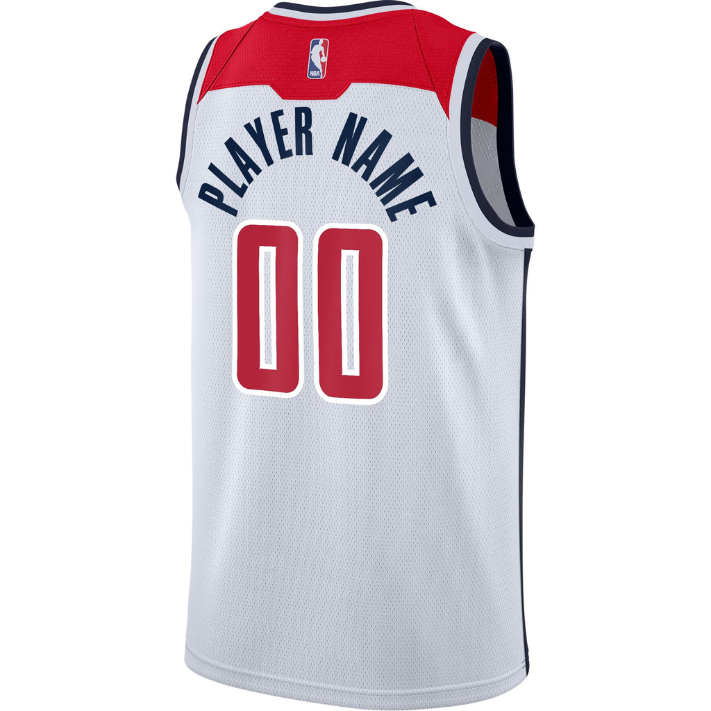Washington Wizards Nike White 2020/21 Swingman Custom Jersey - Association Edition for Men product image 4, provided for