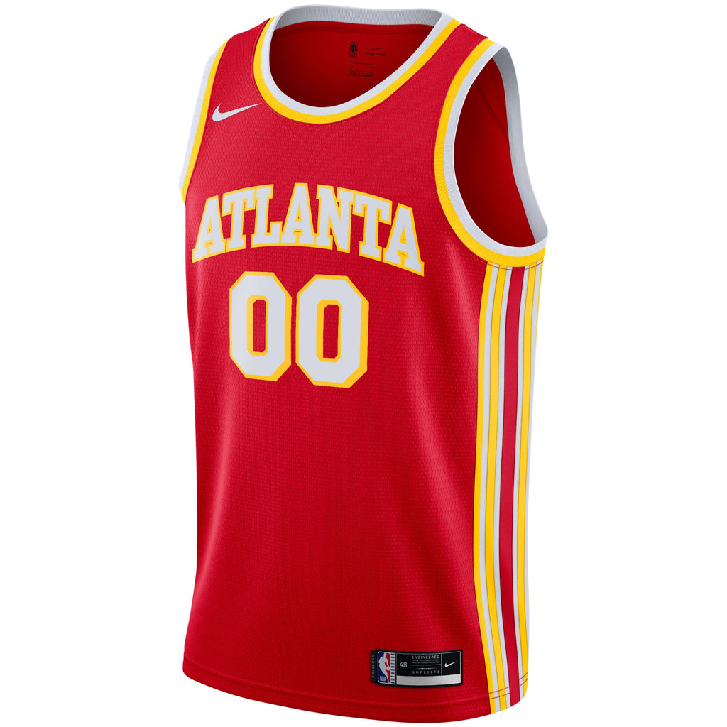 Atlanta Hawks Nike Red 2020/21 Swingman Custom Jersey - Icon Edition for Men product image 3, provided for visual reference