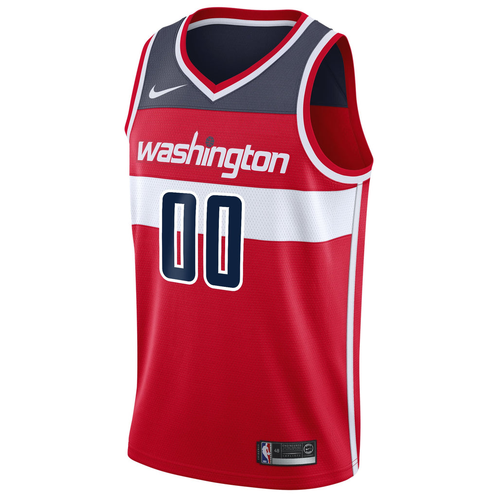 Washington Wizards Nike Red 2020/21 Swingman Custom Jersey - Icon Edition for Men product image 3, provided for visual