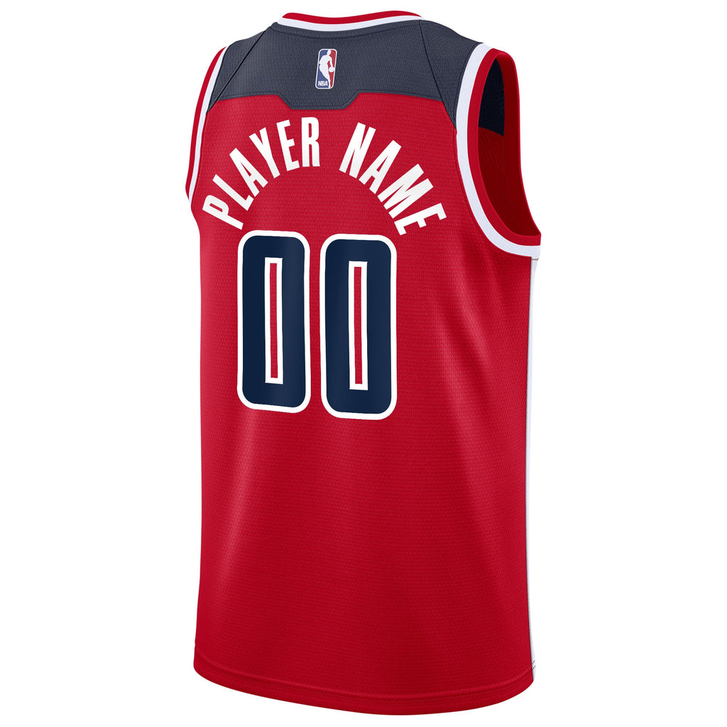 Washington Wizards Nike Red 2020/21 Swingman Custom Jersey - Icon Edition for Men product image 4, provided for visual
