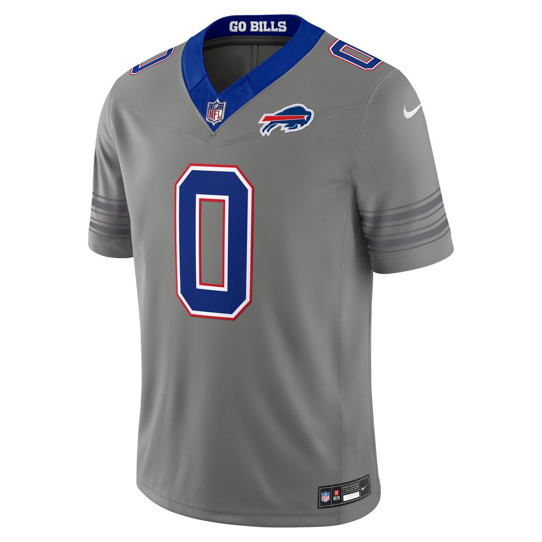 Buffalo Bills Keon Coleman Gray Nickel City Vapor F.U.S.E. Stitched Limited Jersey product image 5, provided for visual