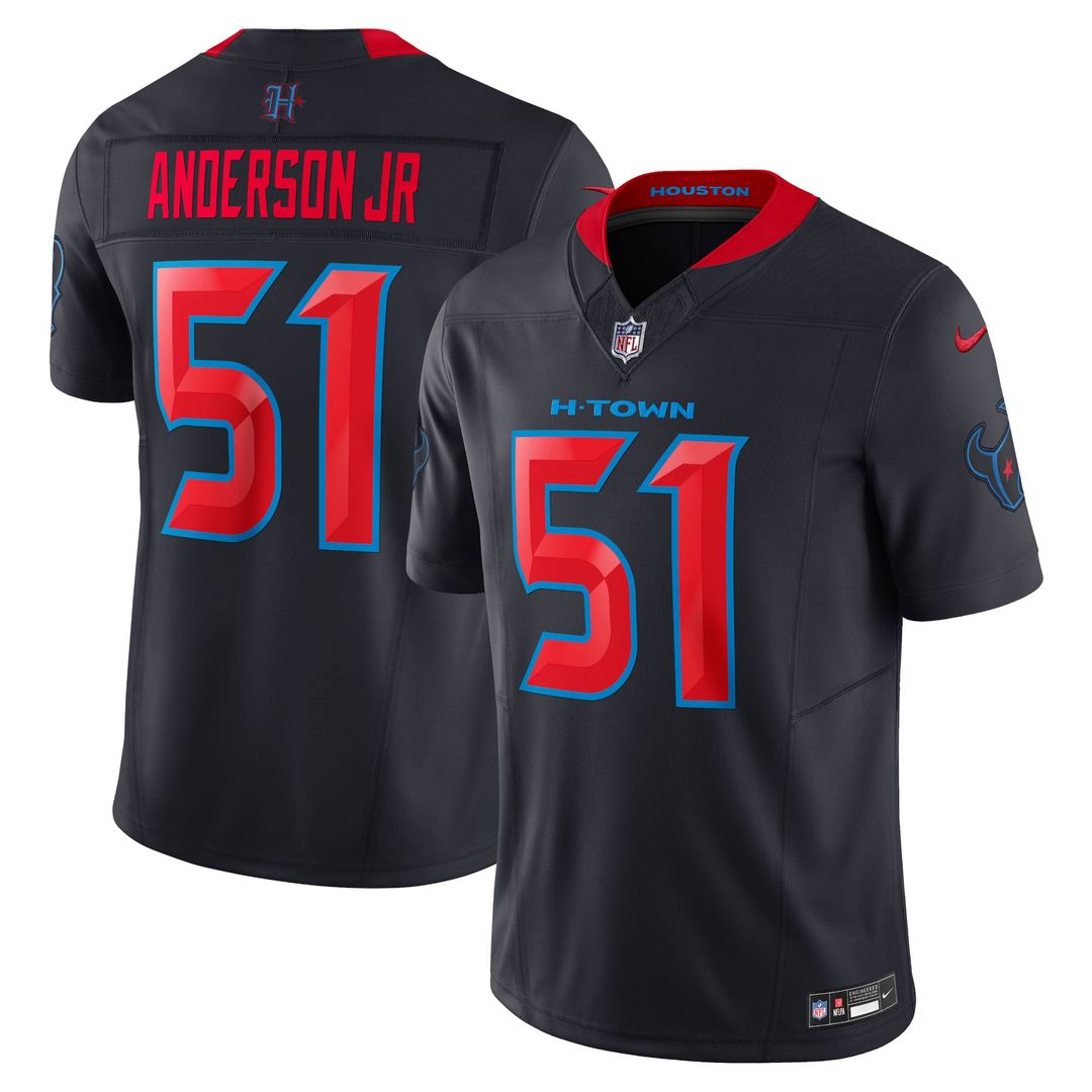 Houston Texans Will Anderson Jr. Navy 2nd Alternate Vapor F.U.S.E. Limited Jersey product image 1, provided for visual