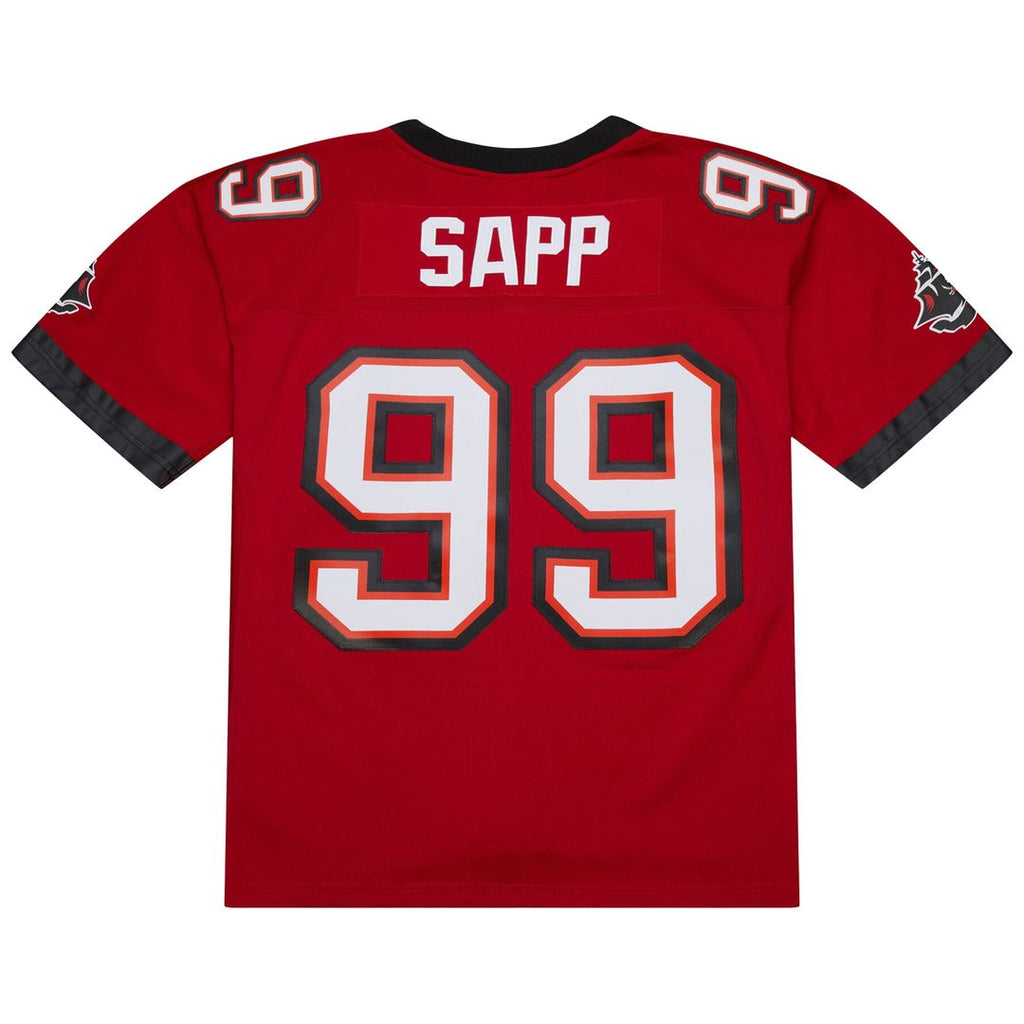 Tampa Bay Buccaneers Warren Sapp Red 2002 Legacy Replica Jersey product image 3, provided for visual reference and product