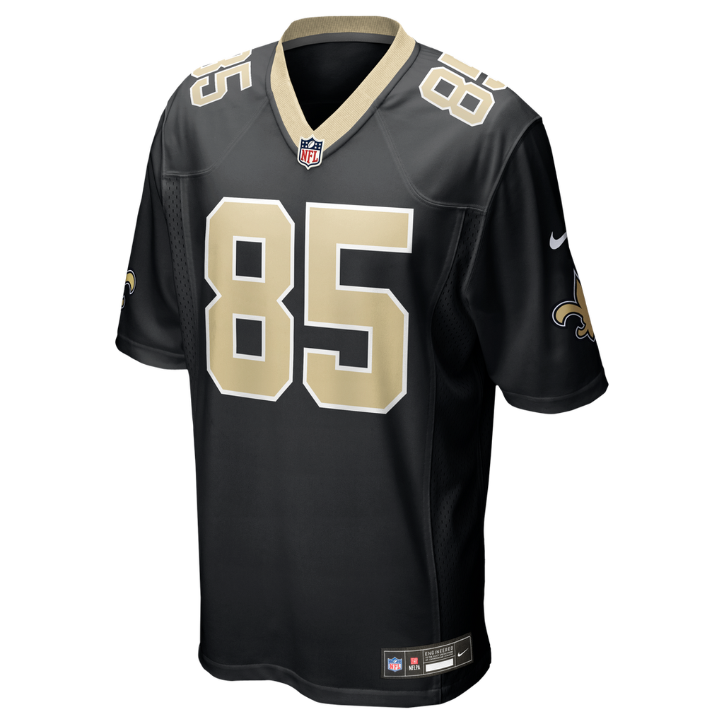 New Orleans Saints Mason Pline Black Team Game Jersey product image 2, provided for visual reference and product detail