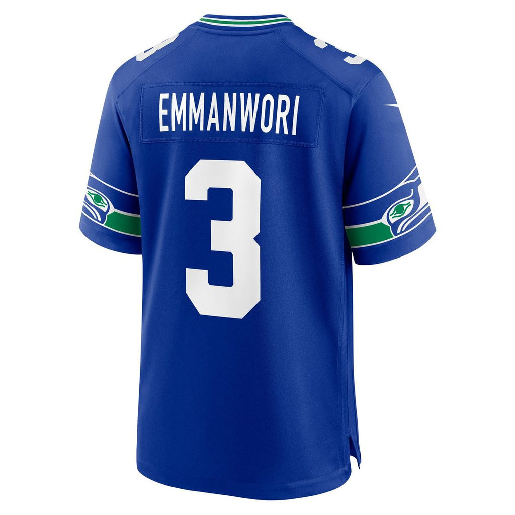 Seattle Seahawks Nick Emmanwori College Navy Team Game Jersey product image 18, provided for visual reference and product