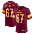 Washington Commanders Nick Allegretti Burgundy Game Jersey product image 1, provided for visual reference and product detail