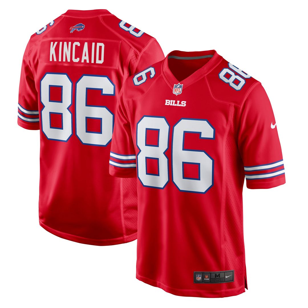 Buffalo Bills Dalton Kincaid White Game Jersey product image 7, provided for visual reference and product detail review