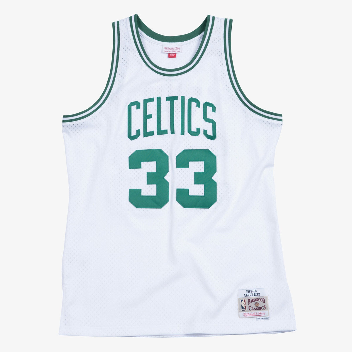 Boston Celtics Swingman Basketball Jersey Home Larry Bird 1985 - 86 product image 1, provided for visual reference and