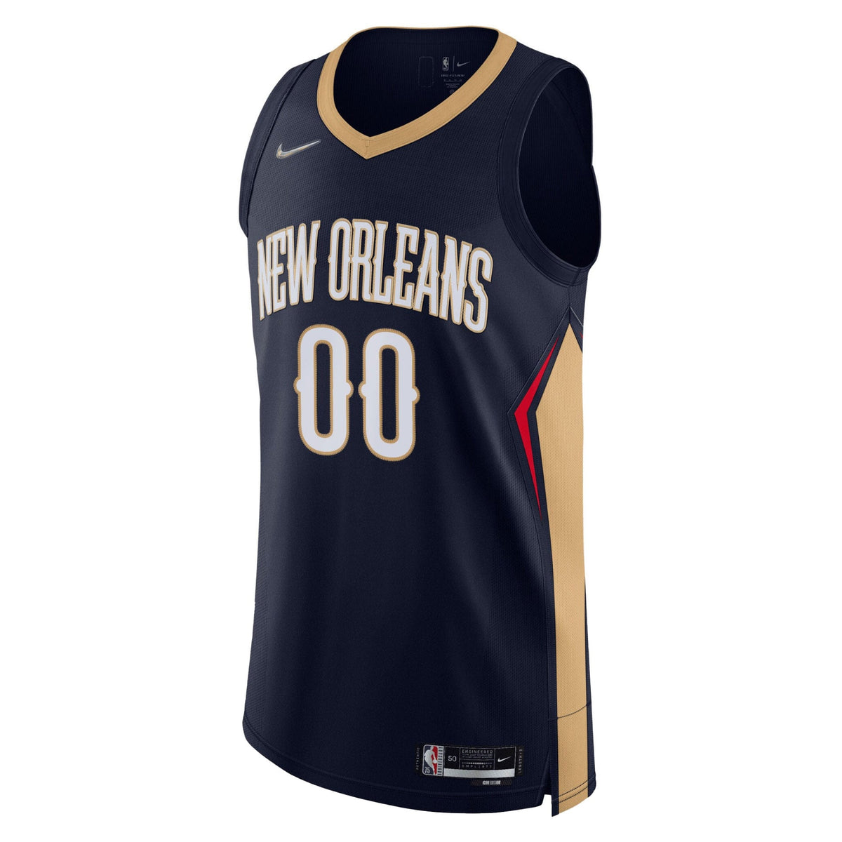 New Orleans Pelicans Nike Navy 2021/22 Diamond Authentic Custom Jersey - Icon Edition for Men product image 3, provided for