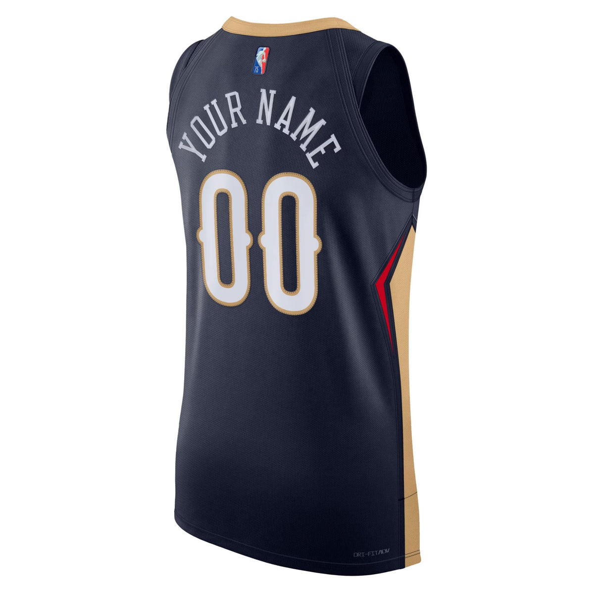 New Orleans Pelicans Nike Navy 2021/22 Diamond Authentic Custom Jersey - Icon Edition for Men product image 4, provided for