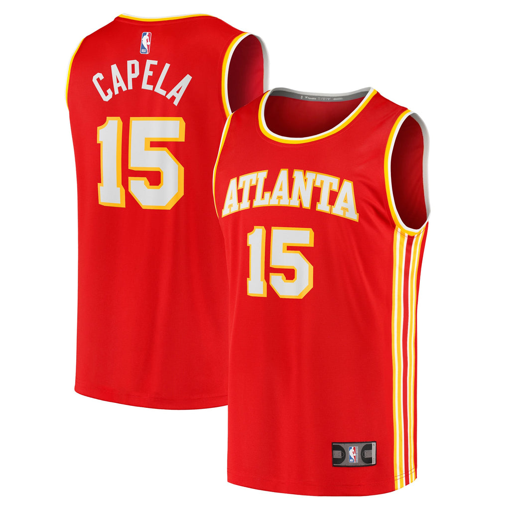 Atlanta Hawks Clint Capela Fanatics Red 2021/22 Fast Break Replica Jersey - Icon Edition for Men product image 1, provided