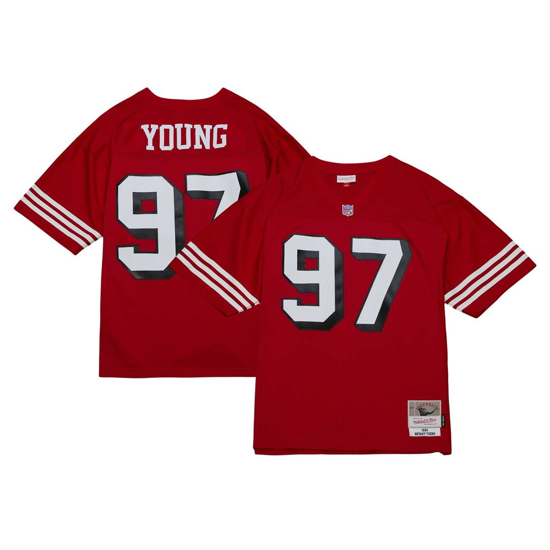 San Francisco 49ers Bryant Young White Legacy Replica Jersey product image 7, provided for visual reference and product