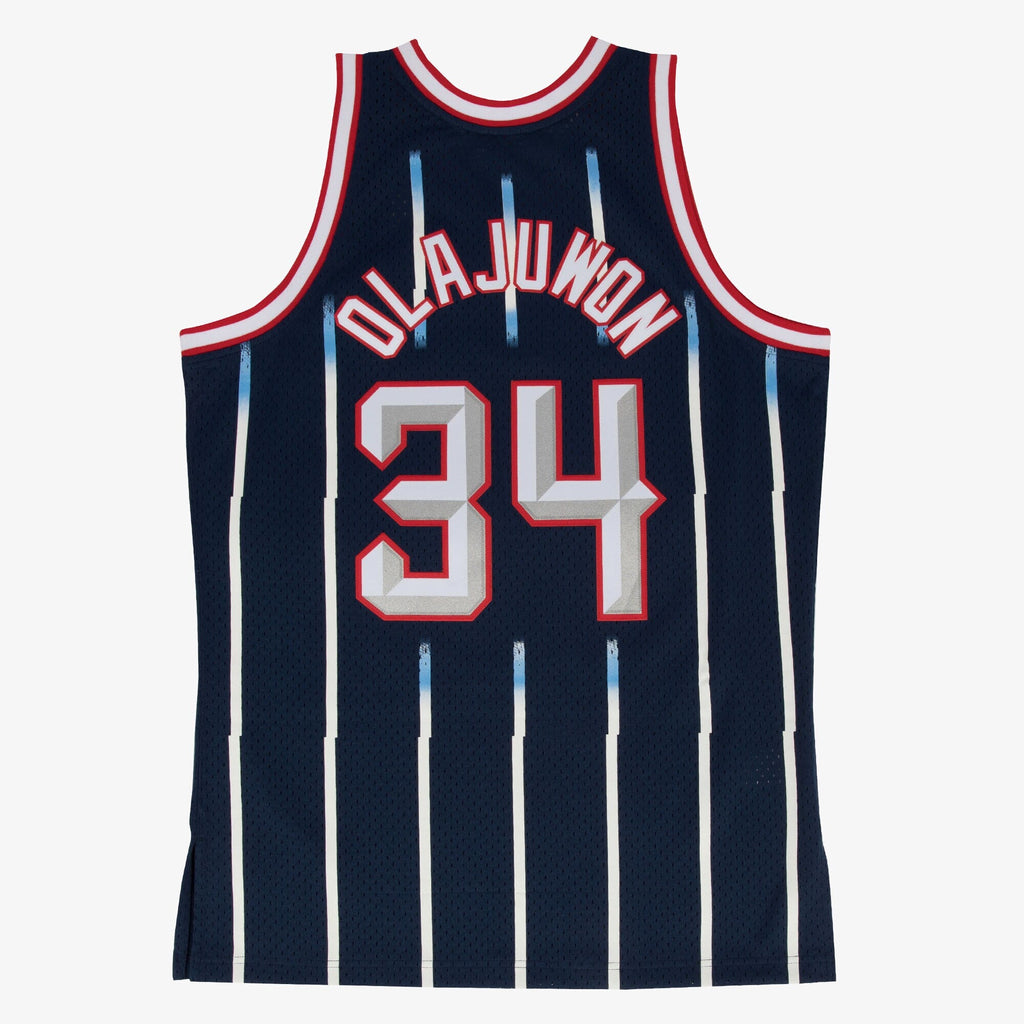 Hakeem Olajuwon Houston Rockets 1996-97 Swingman Road Jersey product image 3, provided for visual reference and product