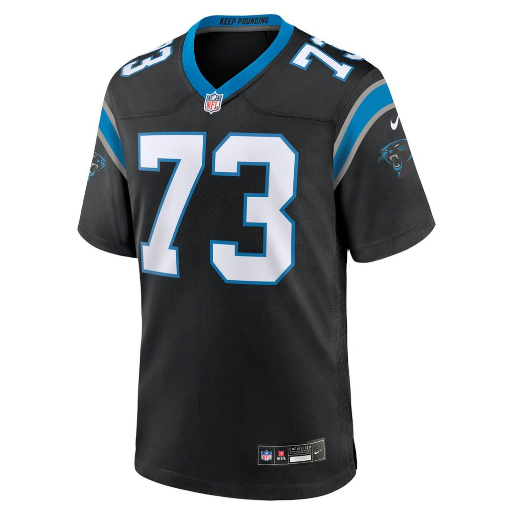 Carolina Panthers Rashard Lawrence Black Game Jersey product image 2, provided for visual reference and product detail review
