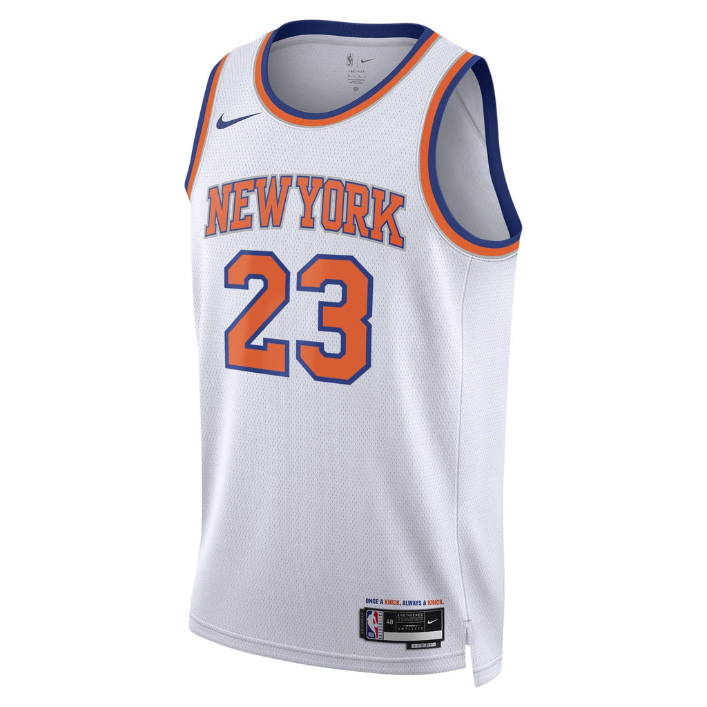 Mitchell Robinson New York Knicks Association Edition Swingman Jersey - White - Unisex product image 2, provided for visual