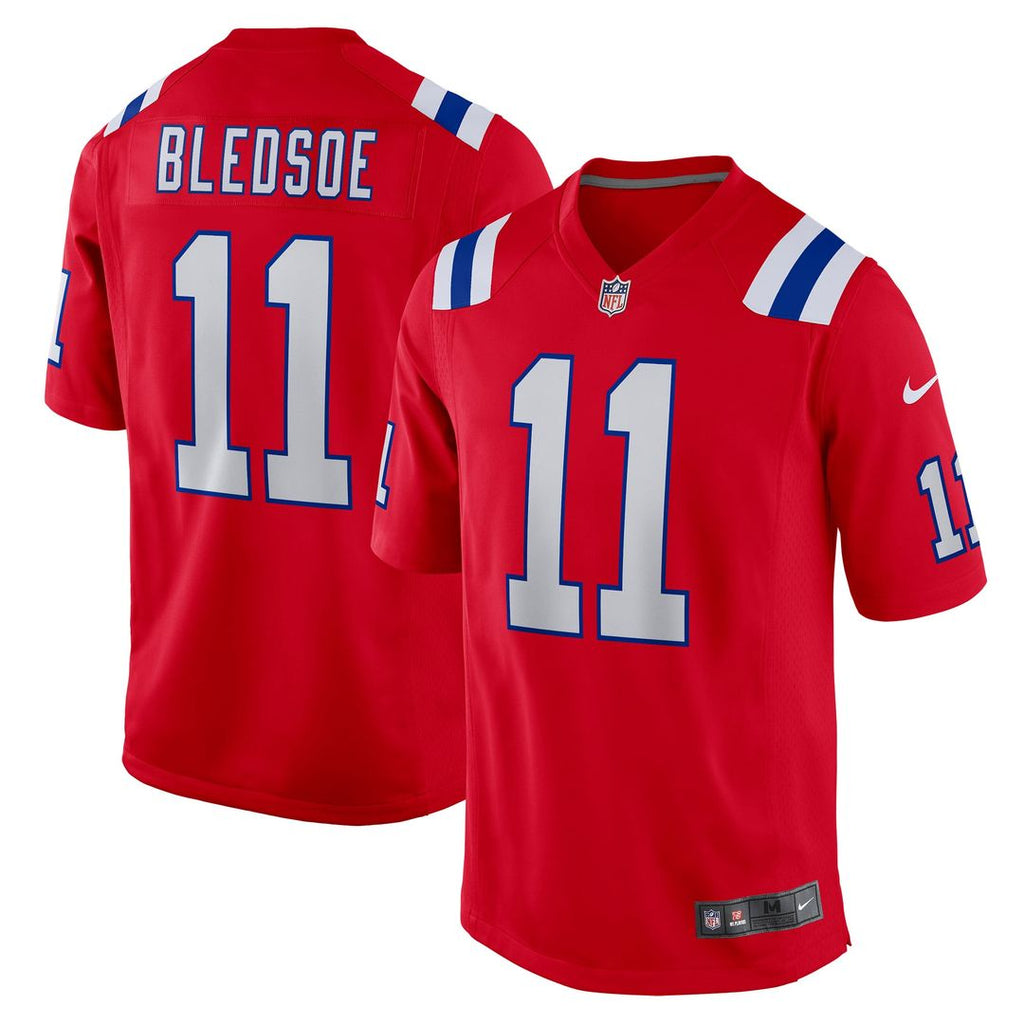 New England Patriots Drew Bledsoe Navy Game Retired Player Jersey product image 13, provided for visual reference and