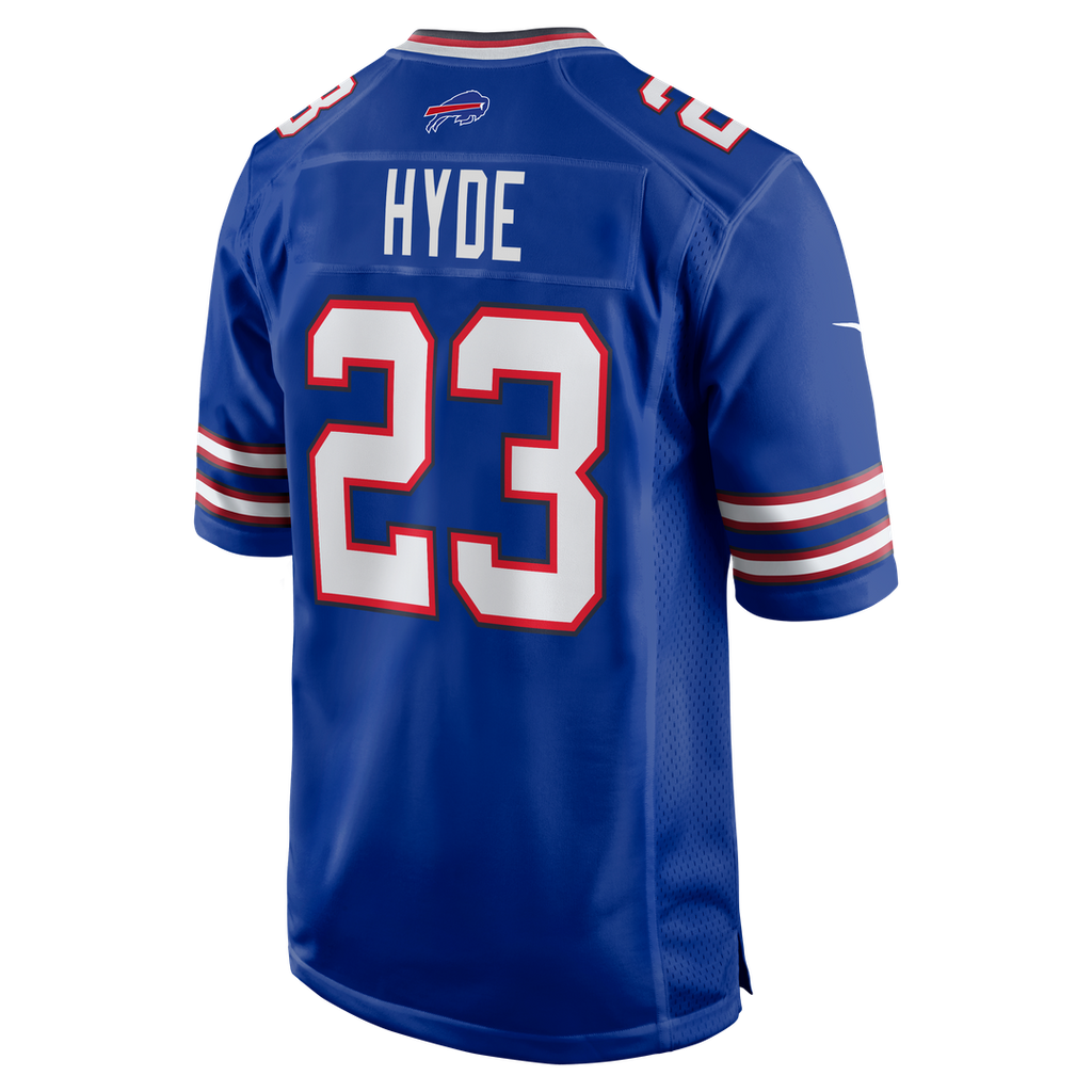 Buffalo Bills Micah Hyde Royal Game Player Jersey product image 3, provided for visual reference and product detail review
