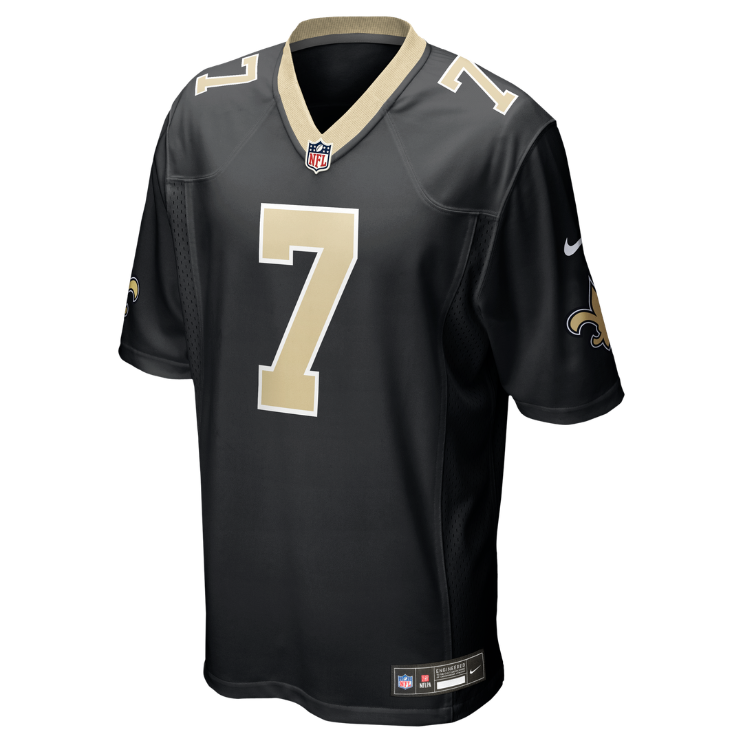 New Orleans Saints Taysom Hill Black Game Jersey product image 10, provided for visual reference and product detail review