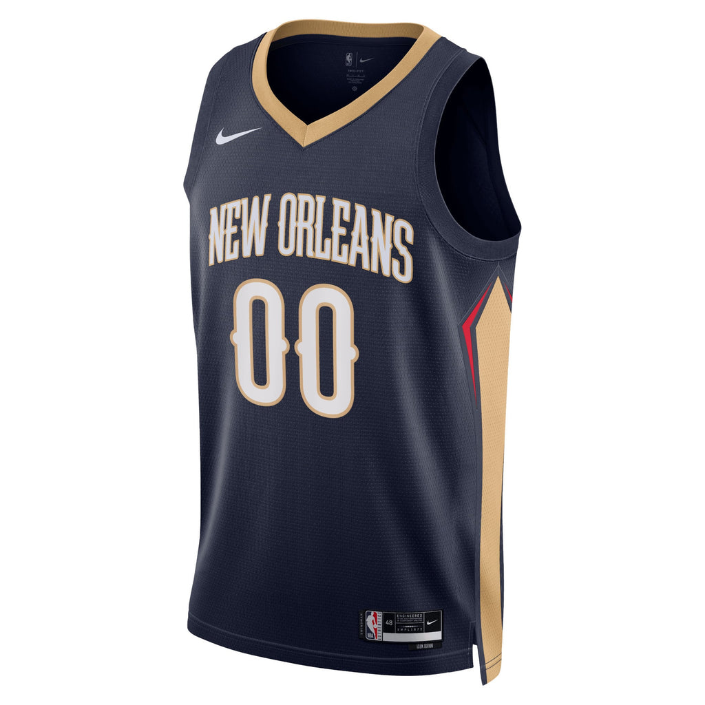Unisex New Orleans Pelicans Nike Navy 2022/23 Swingman Custom Jersey - Icon Edition product image 3, provided for visual