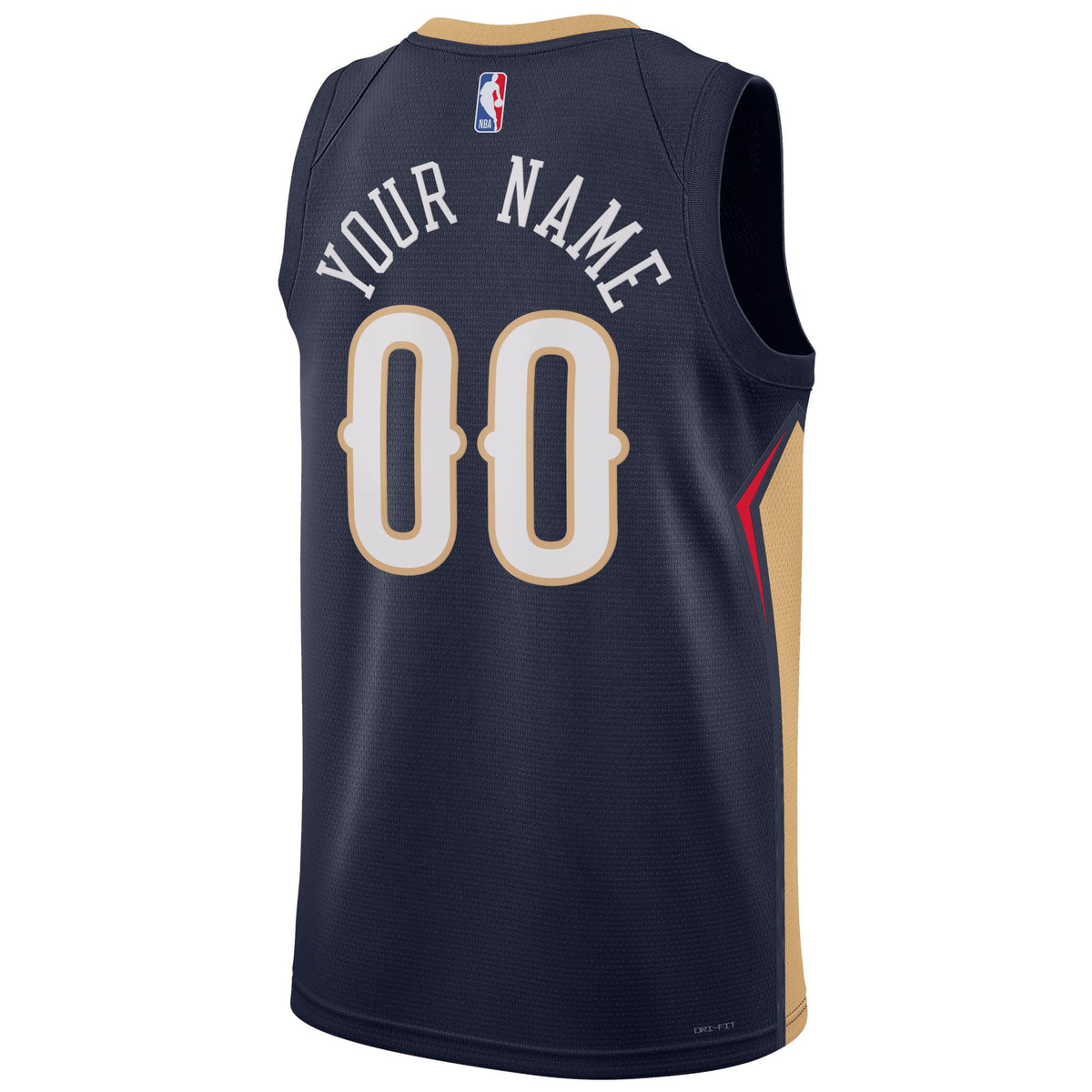 Unisex New Orleans Pelicans Nike Navy 2022/23 Swingman Custom Jersey - Icon Edition product image 4, provided for visual