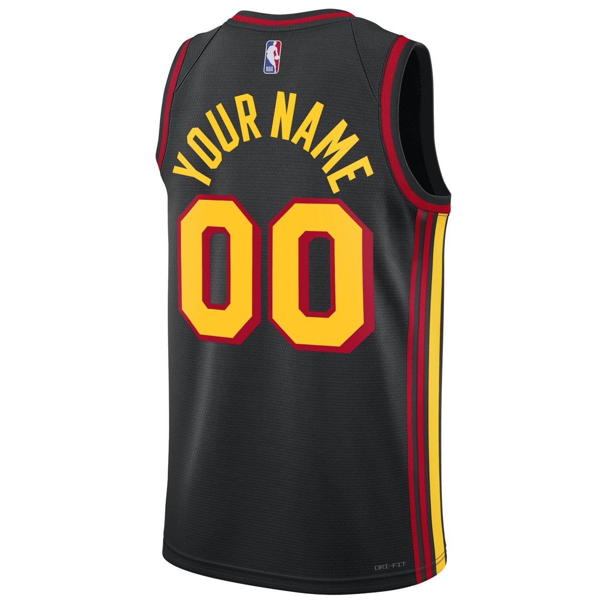 Unisex Atlanta Hawks Jordan Brand Black 2022/23 Swingman Custom Jersey - Statement Edition product image 4, provided for