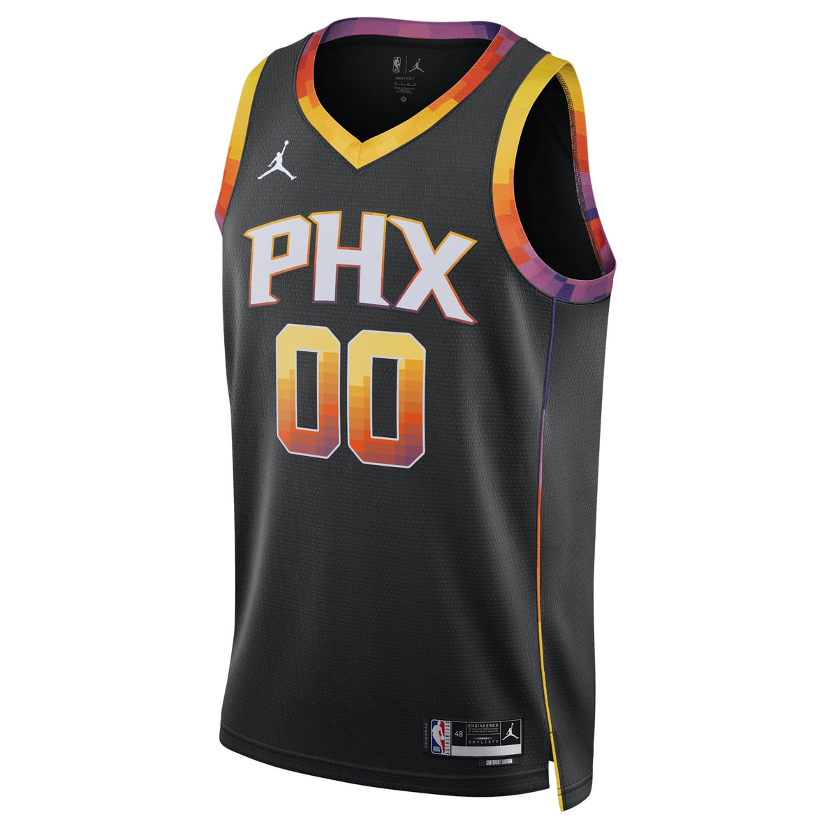 Unisex Phoenix Suns Jordan Brand Black 2022/23 Swingman Custom Jersey - Statement Edition product image 3, provided for