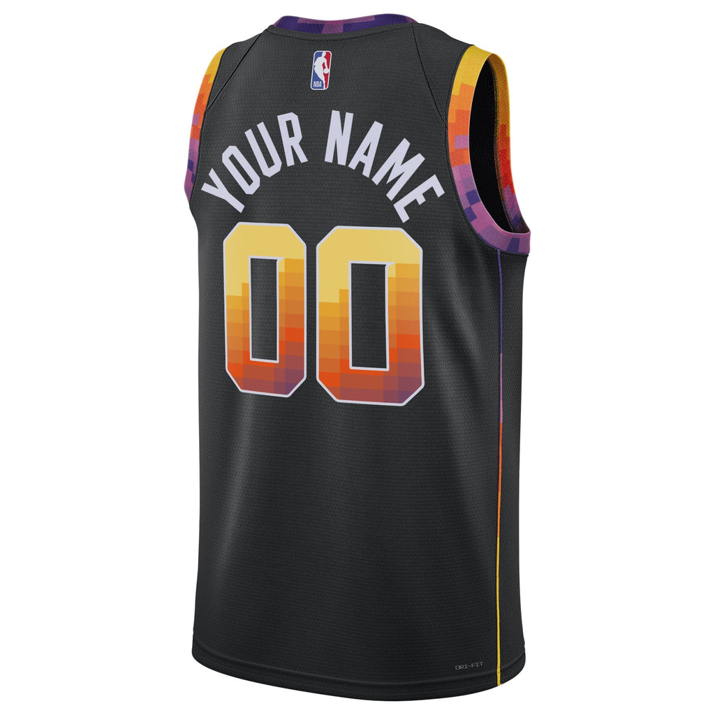Unisex Phoenix Suns Jordan Brand Black 2022/23 Swingman Custom Jersey - Statement Edition product image 4, provided for