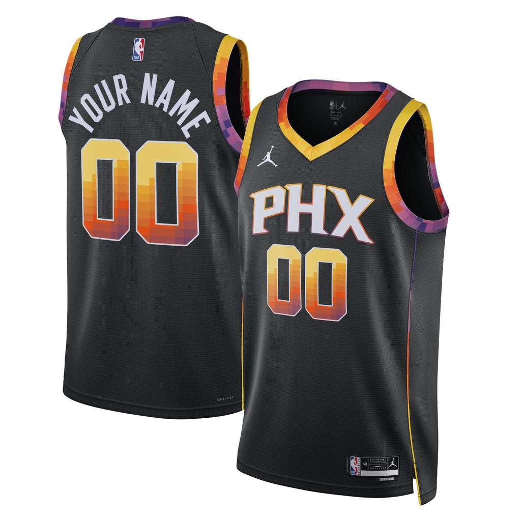 Unisex Phoenix Suns Jordan Brand Black 2022/23 Swingman Custom Jersey - Statement Edition product image 1, provided for