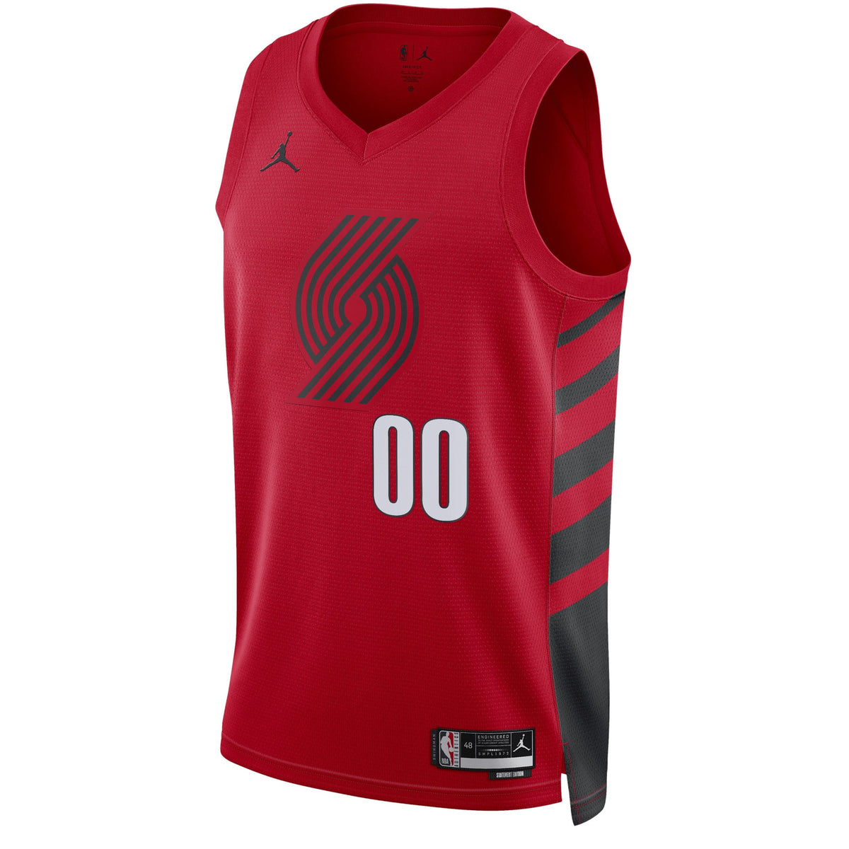 Unisex Portland Trail Blazers Jordan Brand Red 2022/23 Swingman Custom Jersey - Statement Edition product image 3, provided