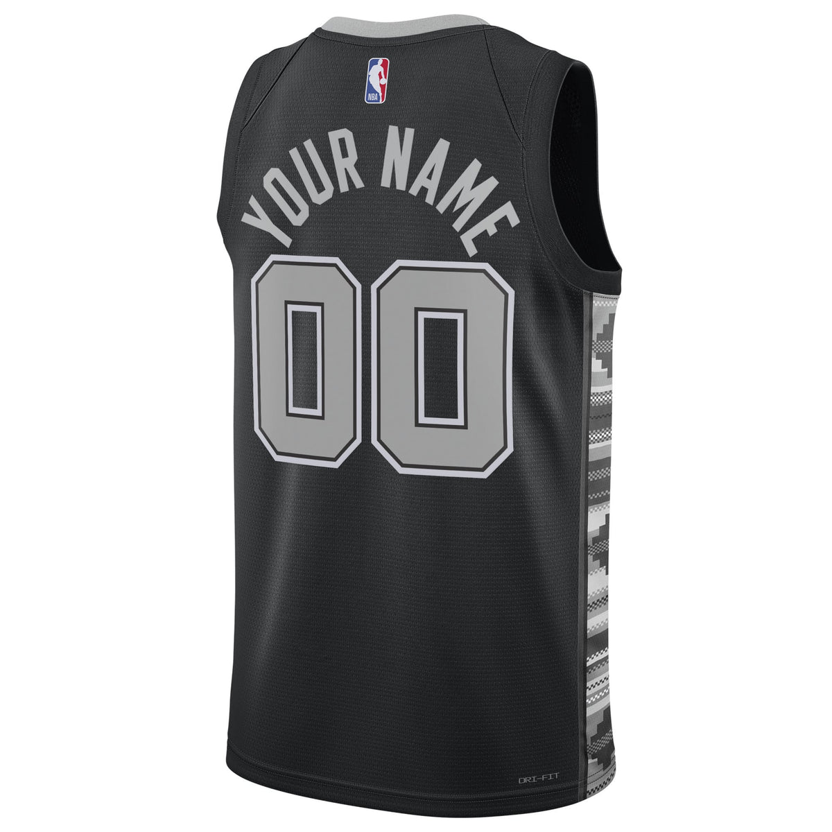 Unisex San Antonio Spurs Jordan Brand Black 2022/23 Swingman Custom Jersey - Statement Edition product image 4, provided for