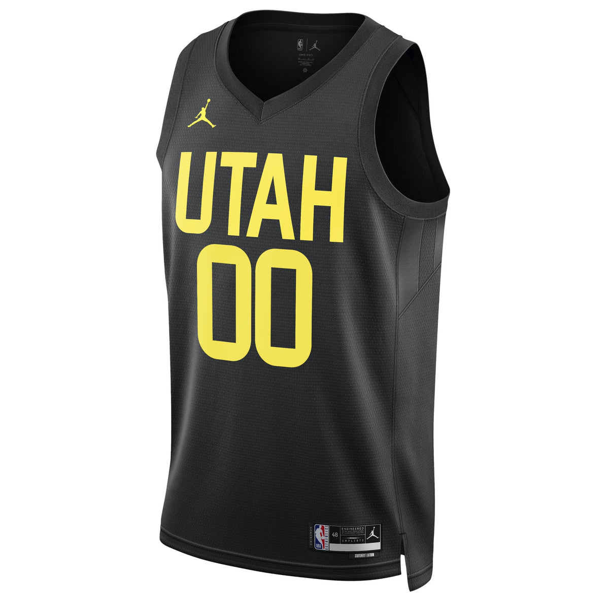 Unisex Utah Jazz Jordan Brand Black 2022/23 Swingman Custom Jersey - Statement Edition product image 3, provided for visual