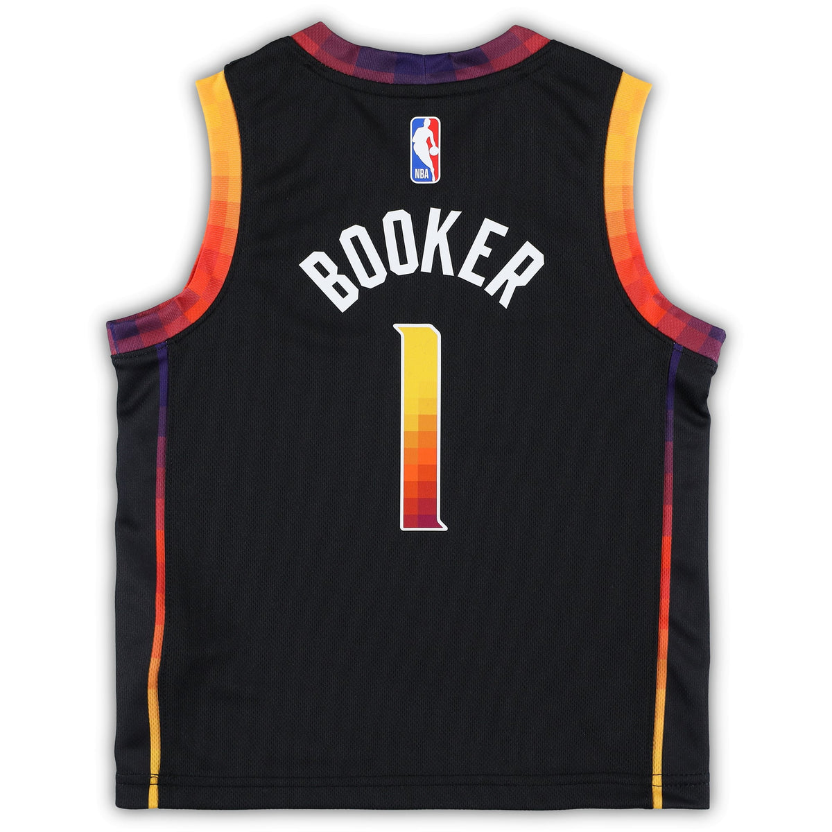 Preschool Phoenix Suns Devin Booker Jordan Brand Black 2022/23 Swingman Jersey - Statement Edition product image 4, provided