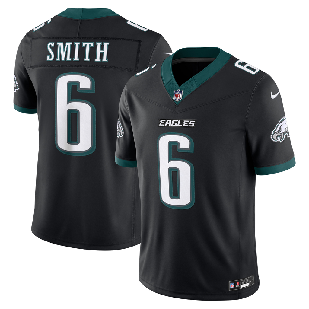 Philadelphia Eagles DeVonta Smith Black Alternate Vapor F.U.S.E. Stitched Limited Jersey product image 4, provided for
