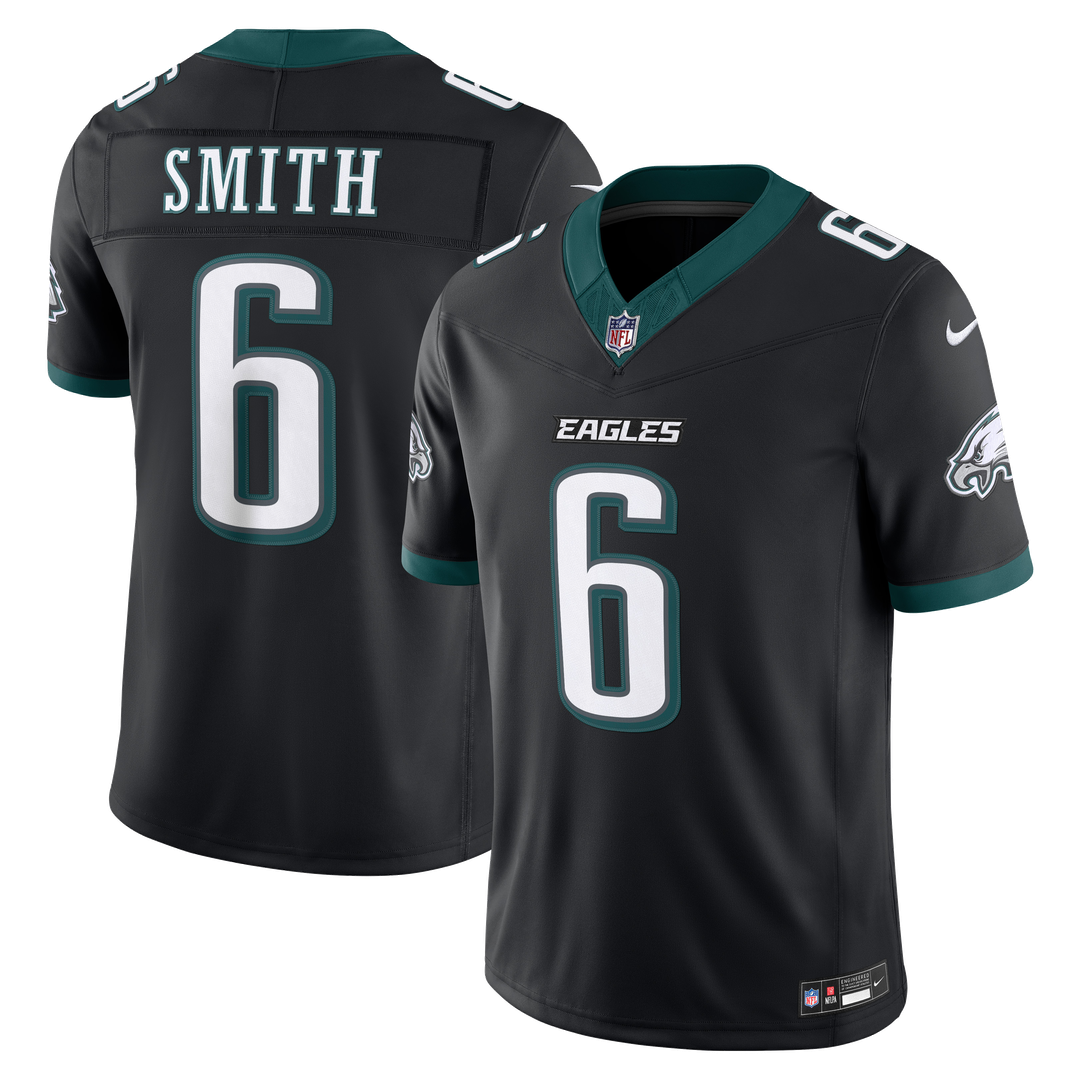 Philadelphia Eagles DeVonta Smith Black Alternate Vapor F.U.S.E. Stitched Limited Jersey product image 4, provided for