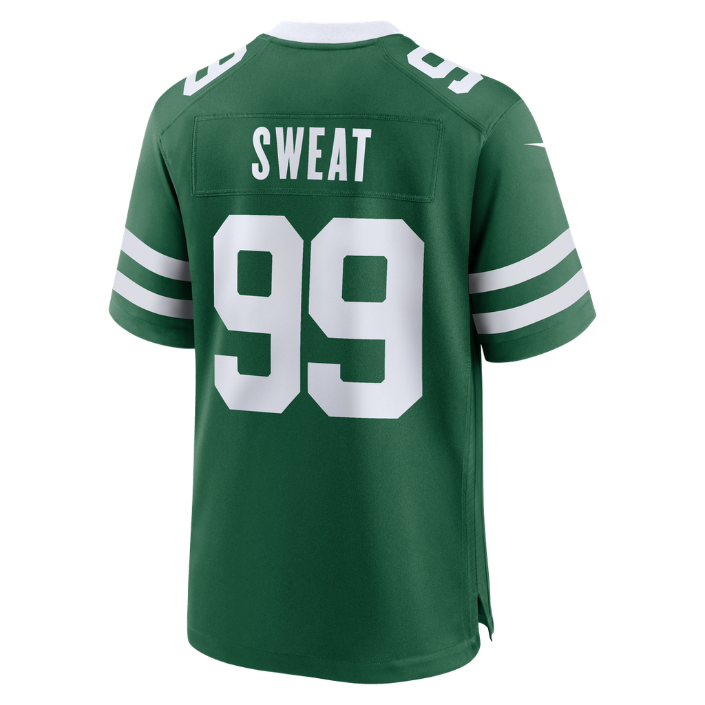 New York Jets T'Vondre Sweat Legacy Green Team Game Jersey product image 3, provided for visual reference and product detail