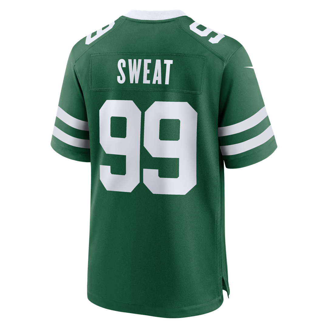 New York Jets T'Vondre Sweat Legacy Green Team Game Jersey product image 3, provided for visual reference and product detail
