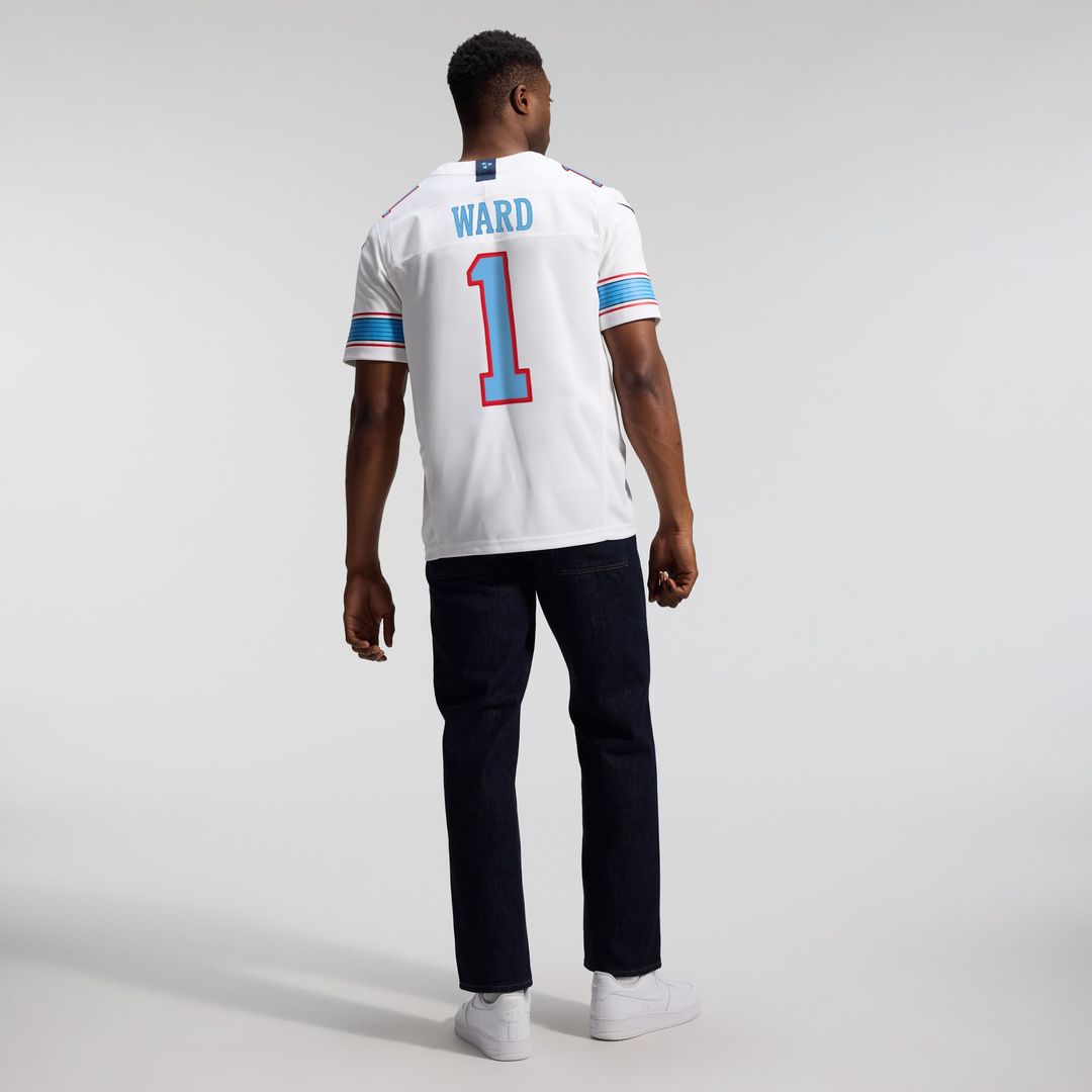 Tennessee Titans Cameron Ward Light Blue Team Vapor F.U.S.E. Stitched Limited Jersey product image 33, provided for visual