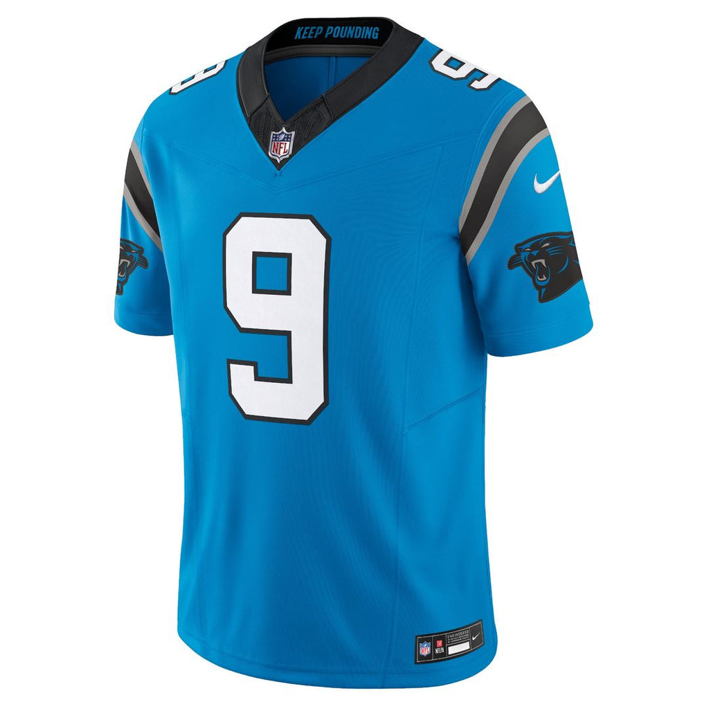 Carolina Panthers Bryce Young Blue Vapor F.U.S.E. Limited Jersey product image 2, provided for visual reference and product